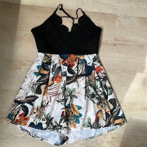 Tropical Low-back Romper